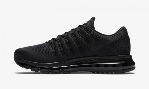 Nike Air Max 2016 Triple Black Noir Mens Running Shoes 806771-009