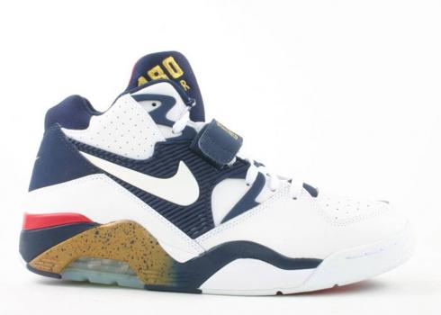 Nike Air Force 180 Olympic Gold Midnight Metallic Team Navy White Red 310095-141
