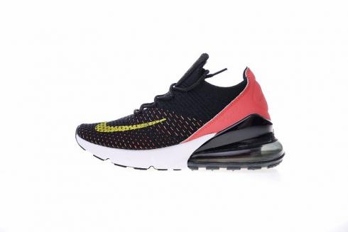 Nike Air Max 270 Flyknit Black Red Yellow Sports Shoes AH6803-003