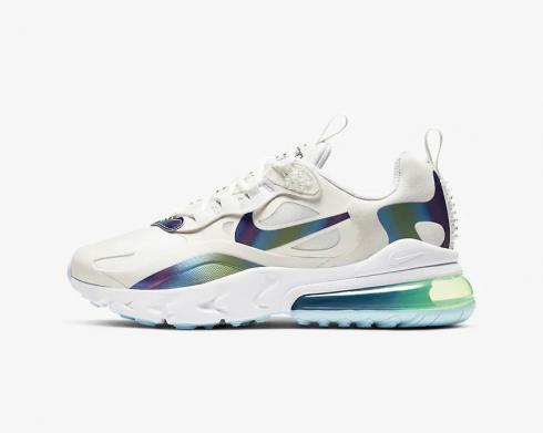 Nike Air Max 270 React GS Bubble Pack Summit White Multi Color CT9633-100