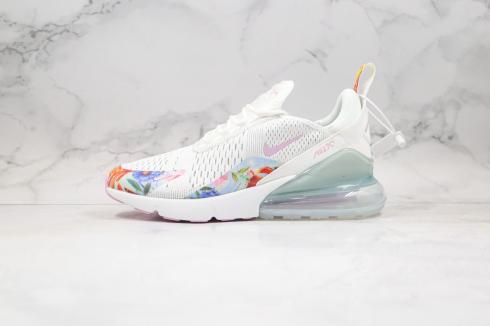 Nike Air Max 270 Summit White Pink Multi-Color Shoes AH6719-100
