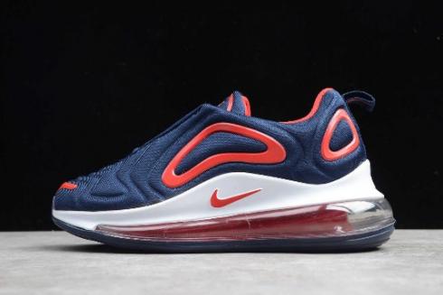 Nike Air Max 720 Navy Blue Red White Kids Sizing AO2924 461 For Sale