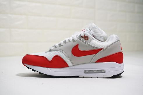 Nike Air Max 1 OG Anniversary White University Red Neutral Grey Black 908375-103