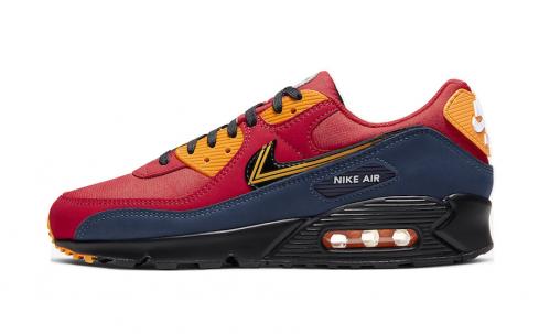 Nike Air Max 90 London Red Orange Blue CJ1794-600