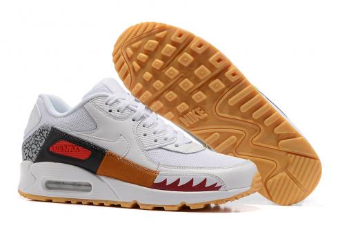 Nike Air Max 90 Running Shoes White Red 852819