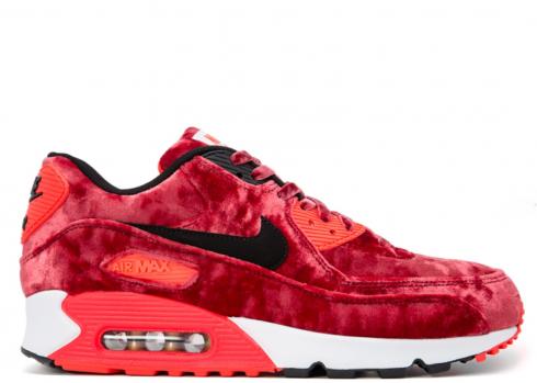 Womens Air Max 90 Anniversary Red Velvet Infrrd Gym Gold Black Red Metallic 726485-600