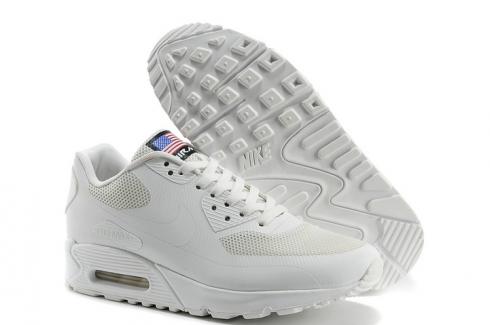 Nike Air Max 90 Hyperfuse QS Sport USA White July 4TH Independence Day 613841-110