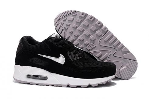 Nike Air Max 90 Essential Running Shoes Black White Silver 537384-047