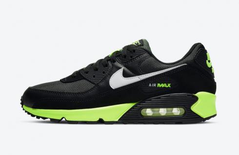 Nike Air Max 90 Hot Lime White Black Running Shoes DB3915-001