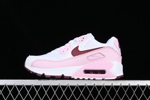 Nike Air Max 90 Leather GS Pink Foam White Dark Beetroot CD6864-114