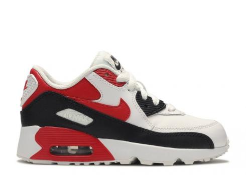 Nike Air Max 90 Leather Ps White Dusted Clay Black University Red 833414-107