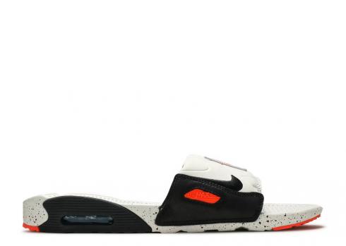 Nike Air Max 90 Slide White Turf Orange Speckled Black Aquamarine BQ4635-102