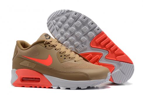Nike Air Max 90 Ultra 2.0 Essential brown orange white women Running Shoes 881106-100