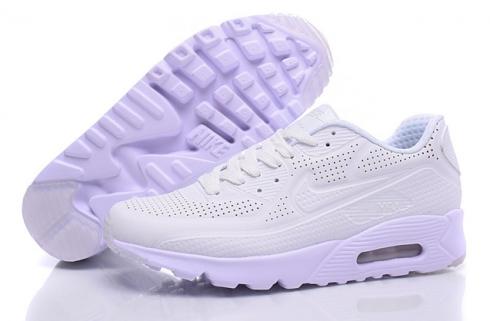 Nike Air Max 90 Ultra Moire Triple White Men Running Shoes Sneakers 819477-111