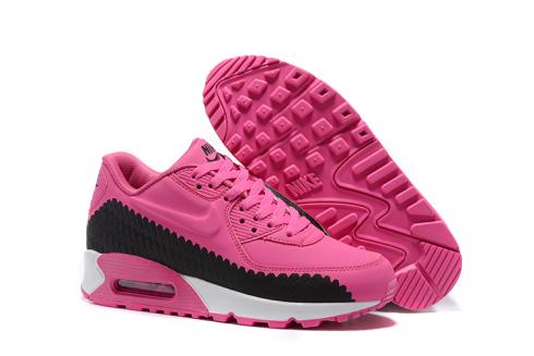 Nike Air Max 90 Woven Womens Training Running Shoes Peach Blossom Black 833129-008