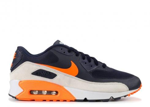 Nike Air Max 90 Premium Grey Dark Neutral Obsidian Orange Total 532470-480