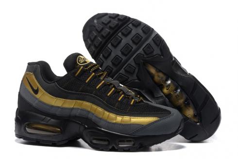 Nike Air Max 95 PRM Black Metallic Gold Anthracite Bronze 538416-007