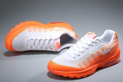 Nike Air Max Invigor Women Athletic Sneakers Running Shoes White Orange 749866-105