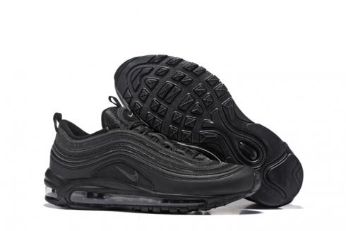 Nike Air Max 97 Pure Black Men Running Shoes Sneakers Trainers 318001-001
