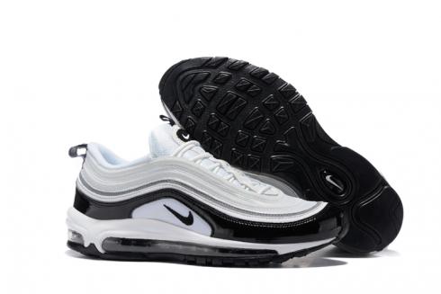 Nike Air Max 97 Pure White Black Men Running Shoes Sneakers Trainers 312641-006