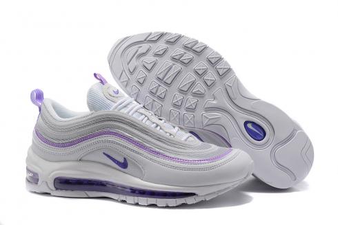 Nike Air Max 97 Women GS white purple Running Shoes 313054-160