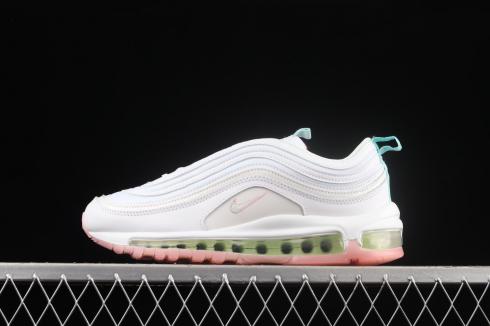Wmns Nike Air Max 97 White Barely Green Pink Shoes DJ1498-100