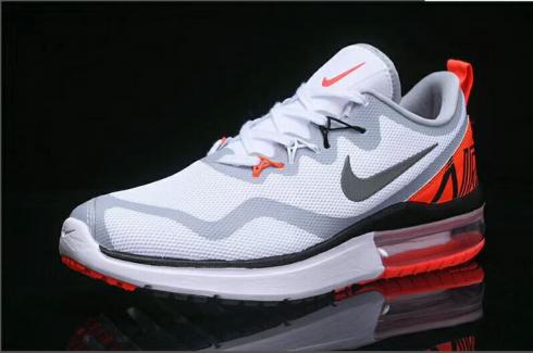Nike Air Max FURY Running Shoes White Wolf Grey Orange