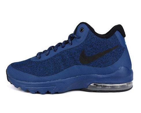 Nike Air Max Invigor Mid Blue Mens Basketball Shoes 858654-400