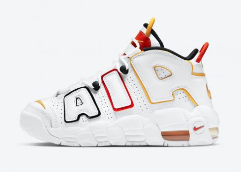 Nike Air More Uptempo GS Rosewell Raygun White Black Red DD9282-100