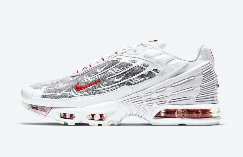 Nike Air Max Plus 3 Topography Pack White University Red DH4107-100