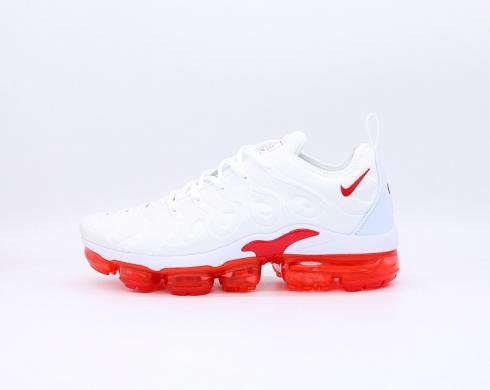 Nike Air Vapormax Plus White Red Mens Running Shoes 924453-162