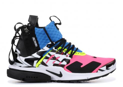 Air Presto Mid Acronym Pink Photo Racer Blue Black AH7832-600