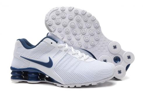 Nike Shox Current 807 Net Men Shoes White Dark Blue
