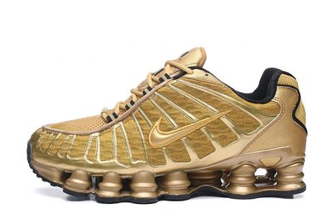 Nike Shox TL 1308 Metallic Gold Black Running Shoes AV3595-700
