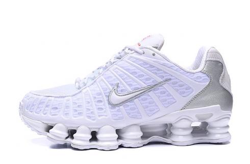 Nike Shox TL 1308 White Metallic Silver Running Shoes AV3595-103