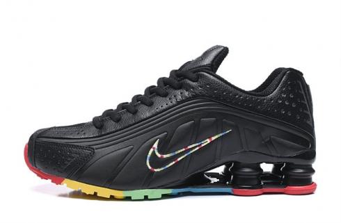 Nike Shox R4 301 Black Multi Color Men Retro Running Shoes BV1111-060