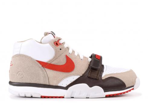 Air Trainer 1 Mid SP Fragment French Open Brown Chino White Baroque Rust 806942-282