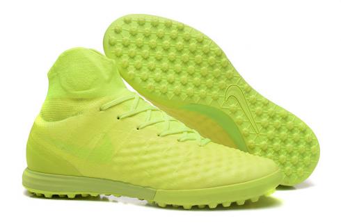 NIKE MAGISTAX PROXIMO II TF high help Fluorescent yellow football shoes 843958-777