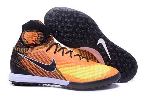 NIKE MAGISTAX PROXIMO II TF high help orange black football shoes