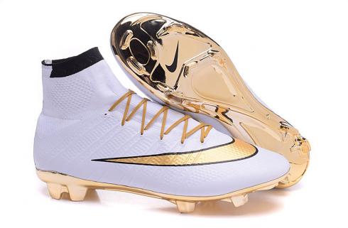Nike Mercurial Superfly FG White Gold Black Ronaldo Limited Edition 15th Anniversary