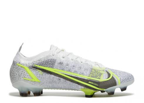 Nike Mercurial Vapor 14 Elite Fg White Volt Black Silver Metallic CQ7635-107