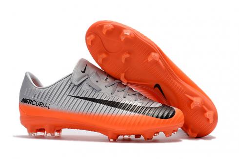 nike football boots grey and orange