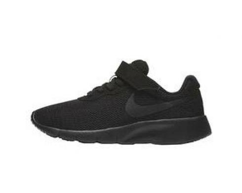 Nike Roshe Run Tanjun All Black Kids Running Shoes 844868-001