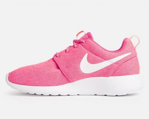 Nike Wmns Roshe One Vivid Pink White Digital Pink Womens Shoes 844994-600