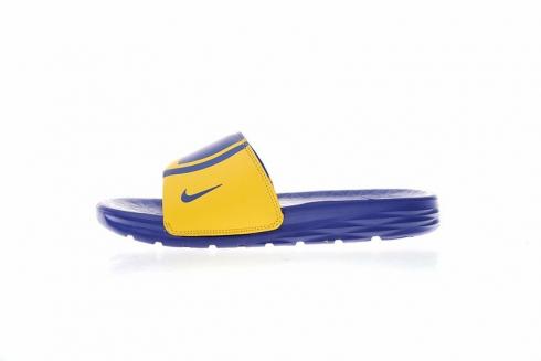 NBA x Nike Benassi SolarSoft Slide 2 Sandals Golden State Warriors Amarillo 917551-701