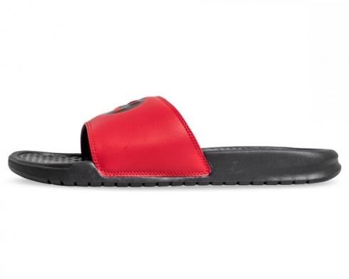 Nike Benassi JDI Print Mens Black Gym Red Slide Sandals 631261-022