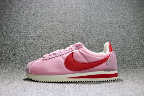 Nike CLASSIC CORTEZ Leather Pink Red Shoes 882258-601