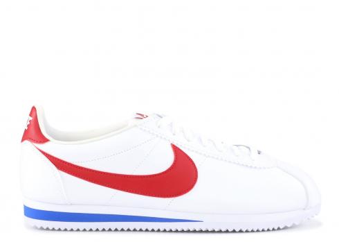 Nike Classic Cortez Leather White Red Blue 749571-154