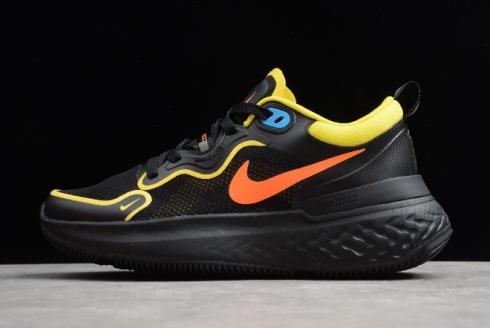 2020 Nike Epic React Flyknit 3 Black Yellow Orange CW1777 500