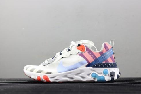 Nike Epic React Element 87 Undercover White Pink Blue AQ3057-100